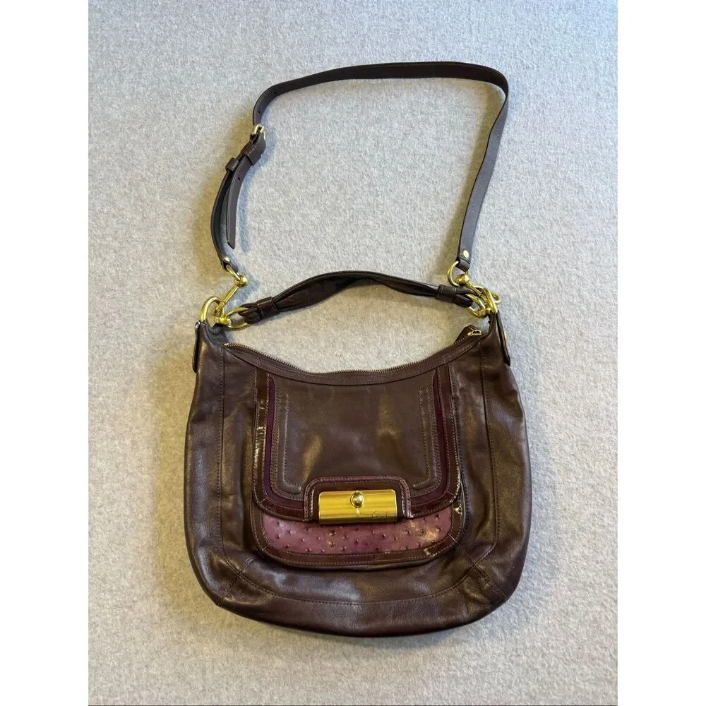 Coach Kristin Spectator N/S Tote Coach Kristin spectator hobo bag purple
